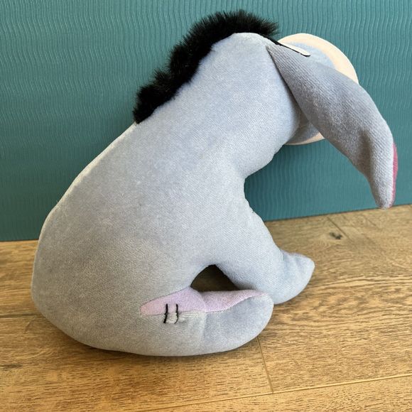 Mattel Eeyore 10" Inch Plush Stuffed Animal Arco Toys Winnie Pooh Fluffy Hair - Picture 4 of 6